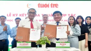 Báo Tuổi Trẻ ký kết hợp tác với Trường đại học Tài nguyên và Môi trường TP.HCM