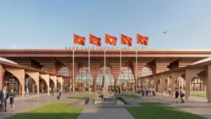 Cảm hứng "ngọn lửa Champa" trong thiết kế sân bay Phan Thiết