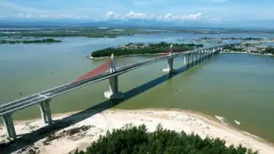 Cầu vượt biển dài nhất miền Trung chính thức thông xe