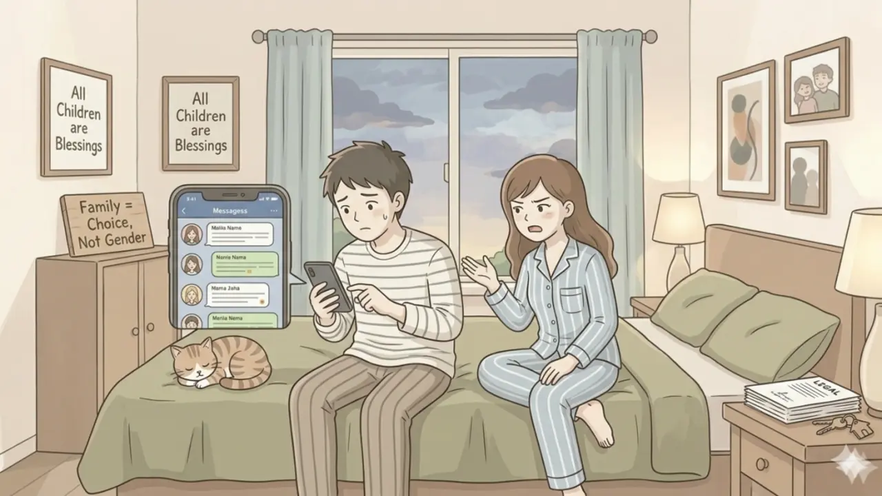 Chồng 'thả thính' với nhiều cô gái nhưng vẫn nói không làm gì sai