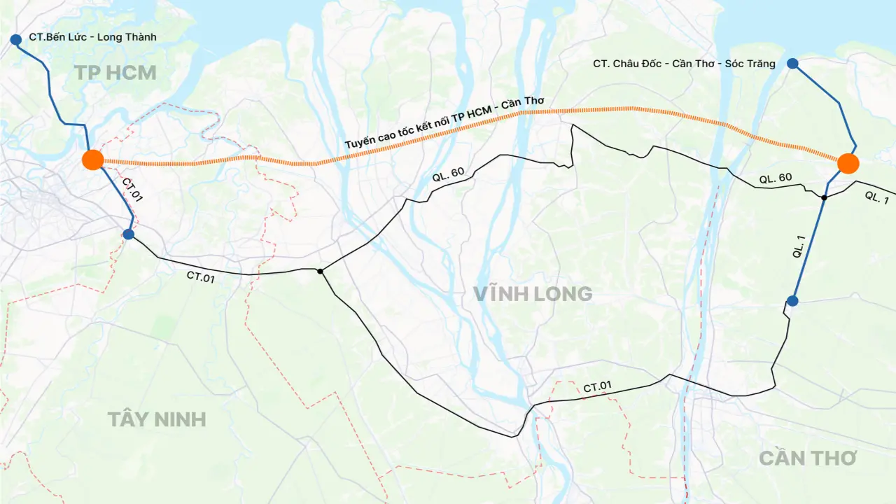 Đề xuất làm cao tốc ven biển nối TP HCM – Cần Thơ