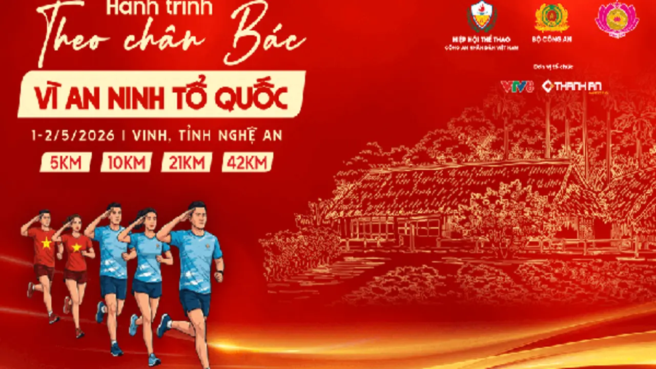 Gần 700 chiến sĩ công an cùng hàng nghìn VĐV tranh tài giải chạy ý nghĩa tại Nghệ An