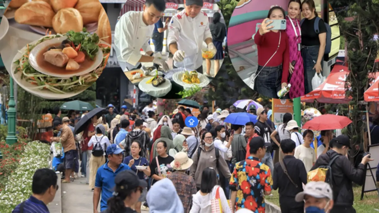 Lễ hội bánh mì ngay trung tâm TP.HCM ngày đầu: &Ugrave;n ùn người đổ về giữa trưa