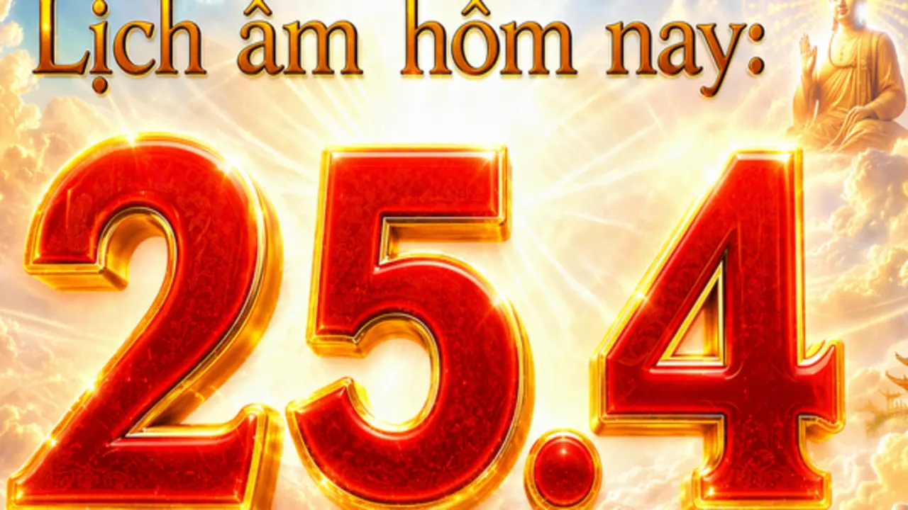 Lịch âm hôm nay: Ngày đầu nghỉ Giỗ tổ Hùng Vương, ngày 25.4 có gì đặc biệt?
