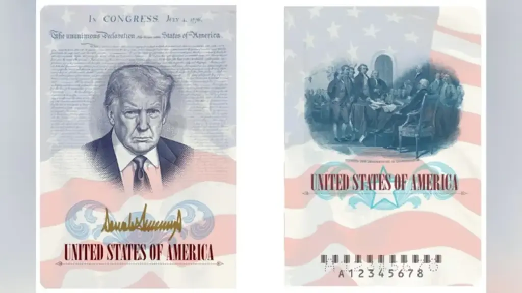 Mỹ sắp cấp hộ chiếu in hình Tổng thống Trump