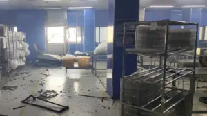 Nổ cục nóng điều hòa tại Khu công nghiệp Yên Phong