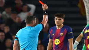 Thẻ đỏ tai hại khiến Barca thua sốc Atletico Madrid