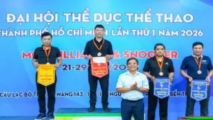 Tìm ra những nhà vô địch billiards đầu tiên tại Đại hội TDTT TP.HCM lần thứ I-2026