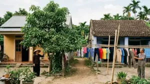 Tôi có nên chặt cây xoài hàng xóm dùng làm sào phơi nội y?