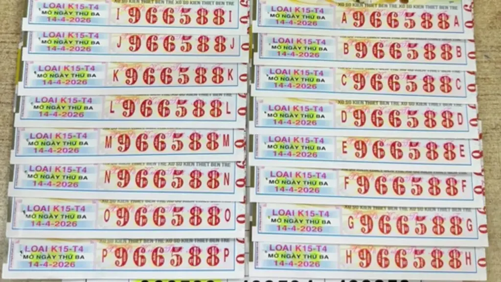 Xổ số miền Nam: Một người ở TP.HCM trúng 39,2 tỉ đồng đài Bến Tre