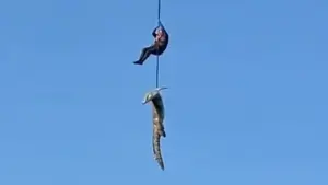 Cảnh sát dùng trực thăng bắt cá sấu để tìm doanh nhân bị ăn thịt