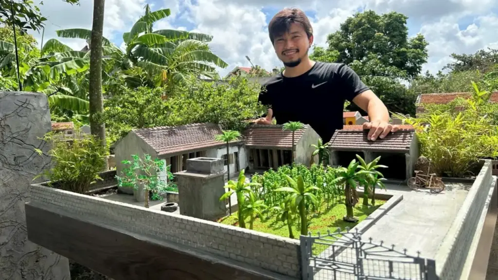 Chàng trai Ninh Bình thu nhỏ nhà cổ Bắc Bộ