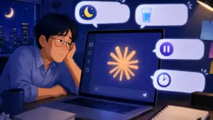 Claude bất ngờ nhắc người dùng đi ngủ và uống nước