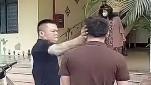 Công an triệu tập người tát tài xế ở trường mầm non, thách 'bố mày chửi thì làm sao'