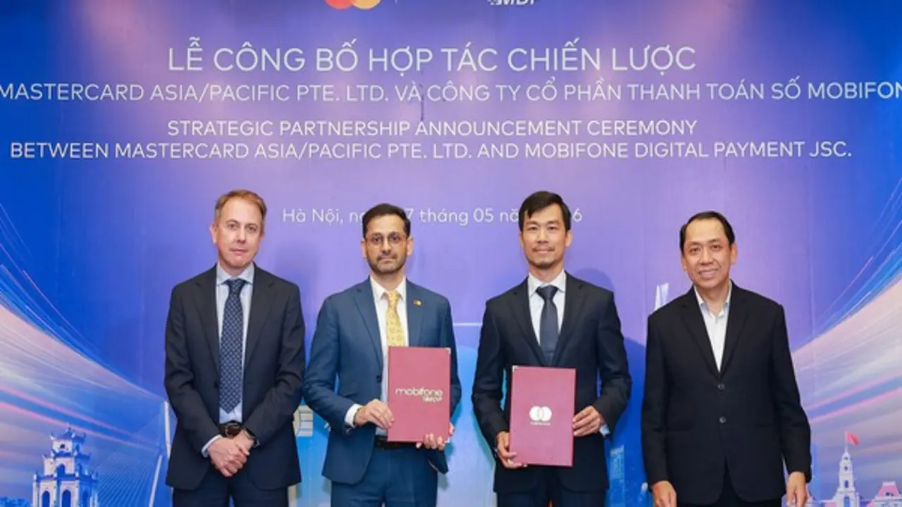 Công ty CP Thanh toán số MobiFone (MDP) bắt tay Mastercard thúc đẩy nền kinh tế số