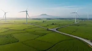 Đón bình minh trên cánh đồng điện gió ở Khánh Hòa