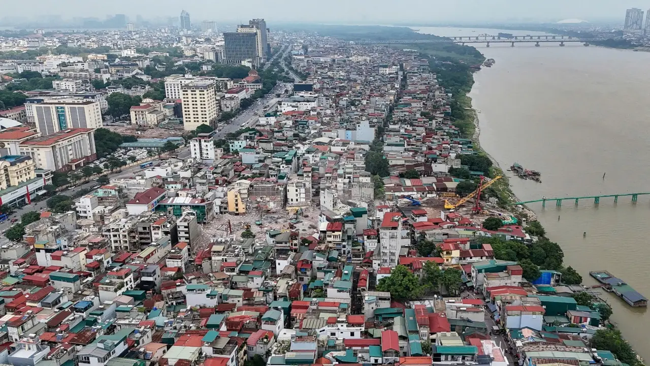 Hà Nội dự kiến quy hoạch lại toàn bộ khu dân cư ngoài đê sông Hồng