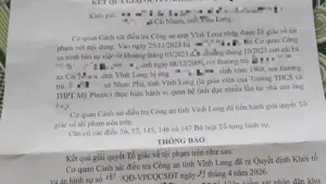 Khởi tố vụ án giao cấu có liên quan thầy giáo dạy toán ở Vĩnh Long