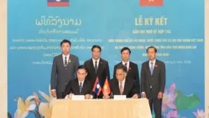 Lãnh đạo TP.HCM và Vientiane ký kết hợp tác giai đoạn 2026 - 2030