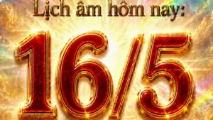 Lịch âm hôm nay: Ngày cuối cùng tháng 3, có gì đặc biệt?