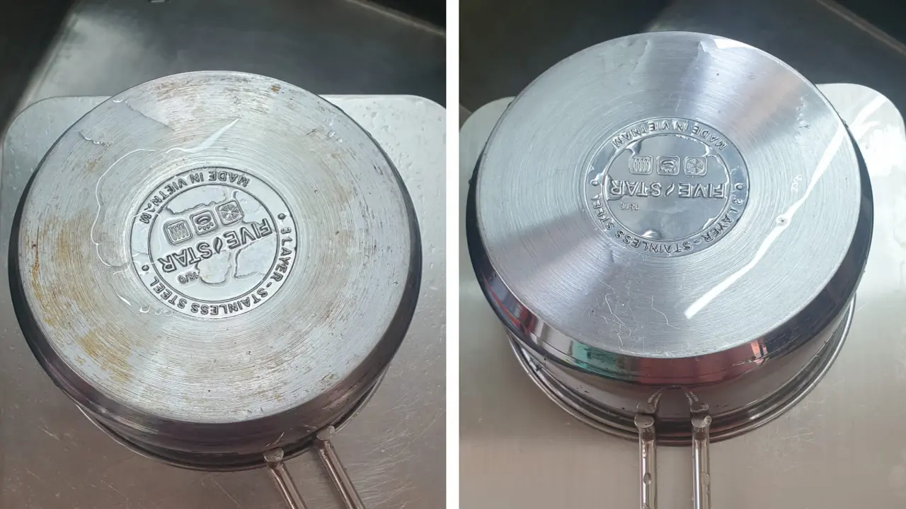 Mẹo làm sạch đồ bếp bằng bột đá 5.000 đồng