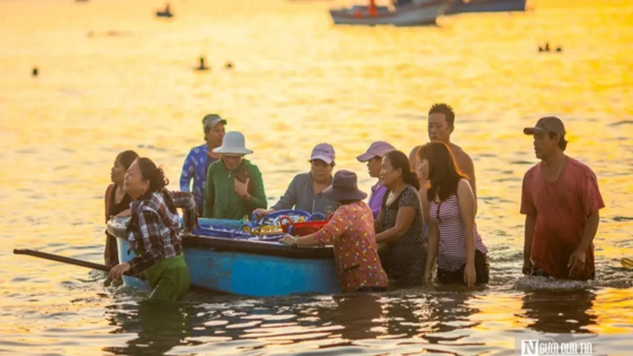 Ngư dân Đắk Lắk thu hàng triệu đồng sau đêm đánh cá cơm, phấn khởi vươn khơi bám biển