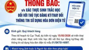 Phải xác thực sinh trắc học khi đăng ký mới sử dụng hóa đơn điện tử