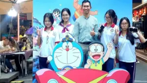 Rủ nhau check-in cùng mèo máy Doraemon, tìm về ký ức tuổi thơ