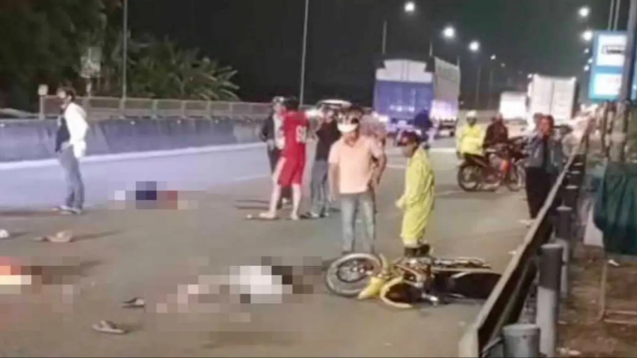 Tai nạn ô tô, xe máy trên Quốc lộ 1, 2 cháu nhỏ thương vong