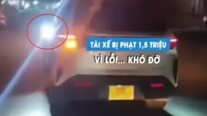 Tài xế ô tô bị phạt 1,5 triệu đồng vì lỗi… khó đỡ
