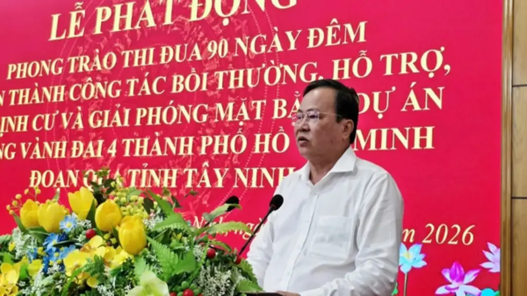 Tây Ninh thu hồi 675 ha đất trong 90 ngày giao dự án Vành đai 4 TP.HCM