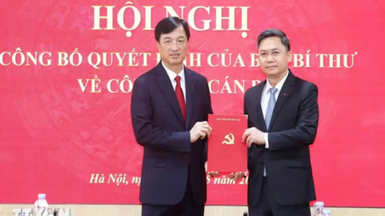 Trưởng Ban Tổ chức Thành ủy Hà Nội làm Phó trưởng ban Tổ chức Trung ương
