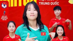 U.17 nữ Việt Nam 0-3 U.17 nữ Trung Quốc: Cheng Wandi nâng tỷ số