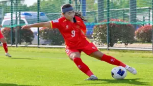 U17 nữ Việt Nam - U17 Myanmar (Hiệp 1) 1-0: Linh Chi ghi siêu phẩm đá phạt