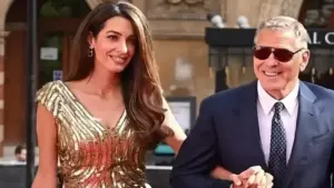 Vợ chồng George Clooney dự sự kiện của vua Charles III