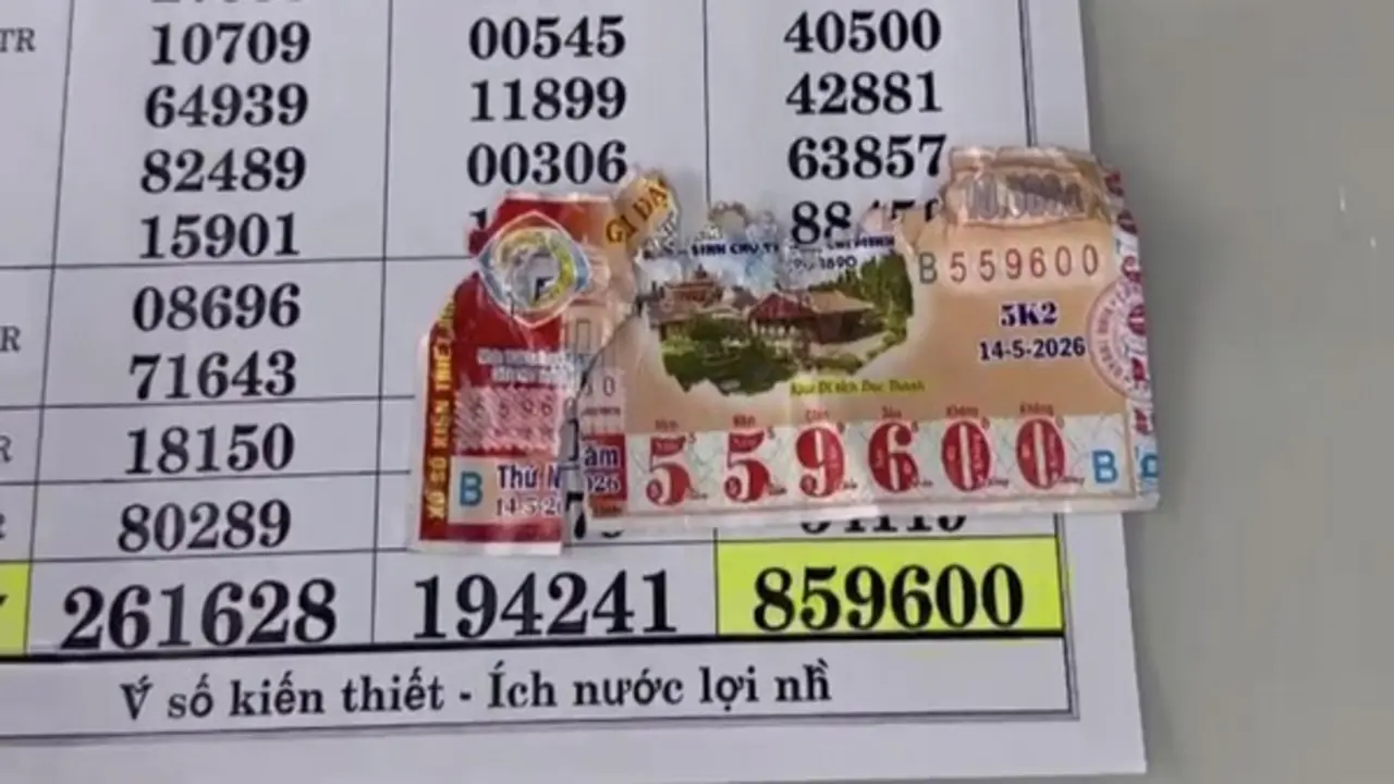 Xuất hiện tờ vé số trúng 50 triệu xổ số miền Nam bị rách đôi: Đại lý nói gì?
